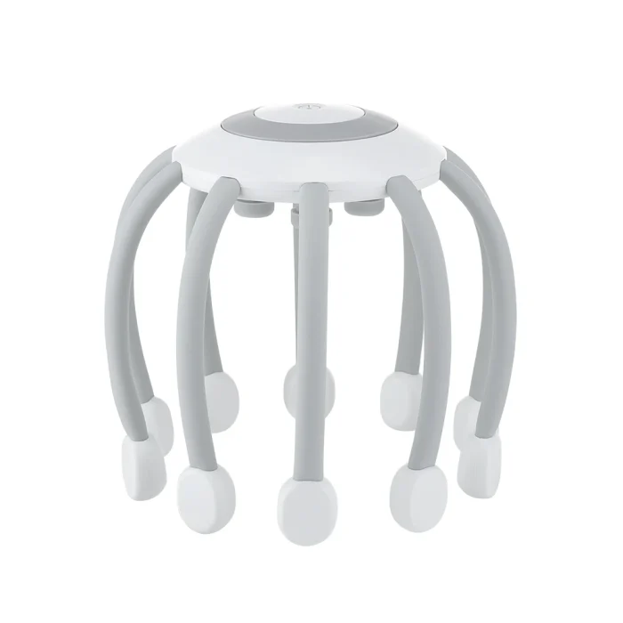 HEZHENG New Portable Wireless Head Massager Rechargeable Head Relax One Button Easy Use Electric Massager White Comfortable