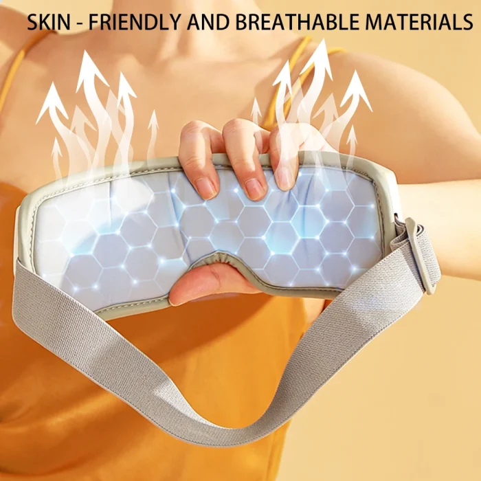 2025 New Product Smart Vibration Massage Relaxing Eye Care Device Hot Compress Eye Massager With Air Pressure - Image 5