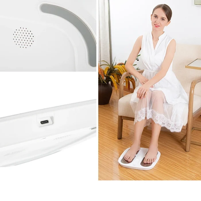 Hezheng Foot Massager: Portable, Electric Reflexology Device with Heat. Ideal Foot Pulse Massage Machine