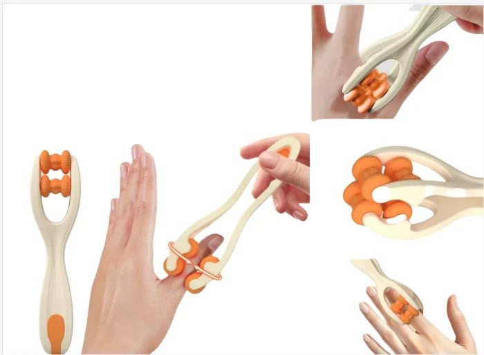 2025 New Arrivals High Quality 4 Wheels Hand Finger Joint Massager Finger Massager Roller - Image 3