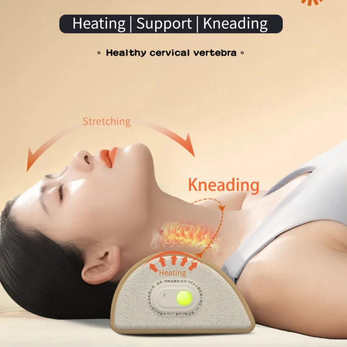 Electric Neck Massage Pillow Vibration Head Massage Pillow Cervical Spine Support Cushion - Image 3