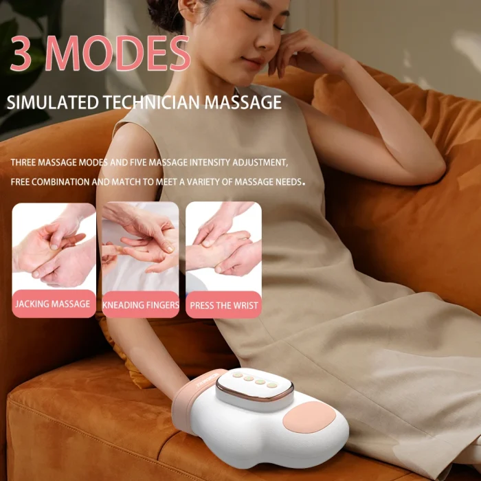2025 NEW Massage Product Fingers Palm Massager Wireless Electric Hand Massager With Heat - Image 5