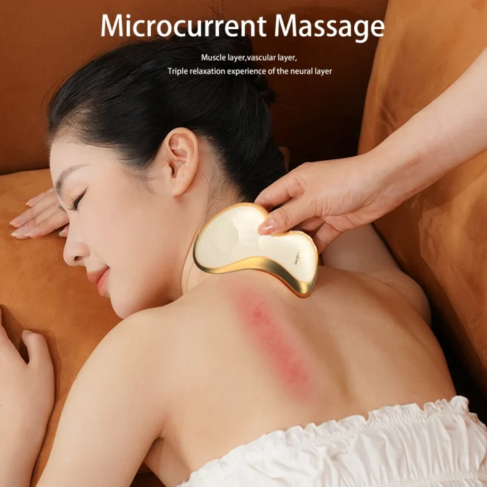 Popular Product 2025 Skin Beauty Scraping Face Neck Lifting Massager Personal Home Use Electric Heating Vibration Gua Sha Board - Image 4