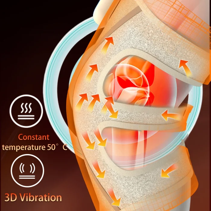 Most Sold Other Massager Products Electric Vinrating Knee Massage Equipment Pain Relief Heating Knee Massager for Arthritis - Image 6
