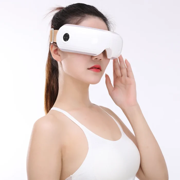 Hot Selling Eye Mask Sleep Air Compression Eye Air Bag Massage Heating Vibration Care Eye Massager with Relaxing Music