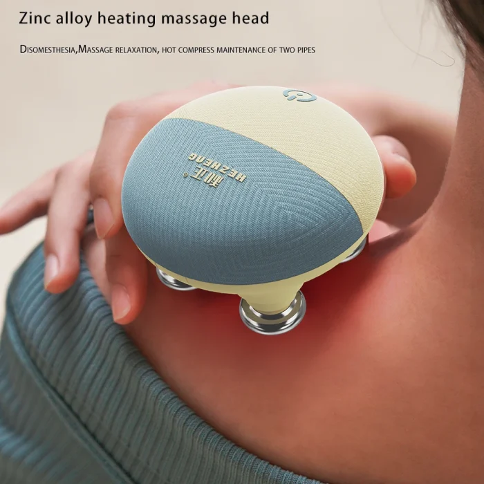 Electric Scalp Massager with LED Light Waterproof Head Massager Heating Stress Relax Handheld Hair Scalp Massager Stress Relief - Image 6