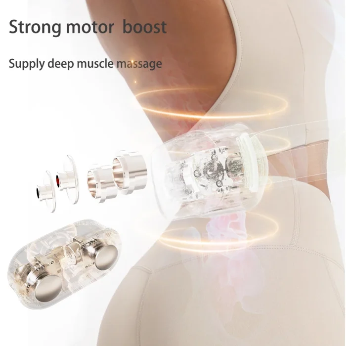 Wireless Waist Back Massager - Convenient and Cordless Design for Easy Use Anywhere Waist Massage Machine - Image 2