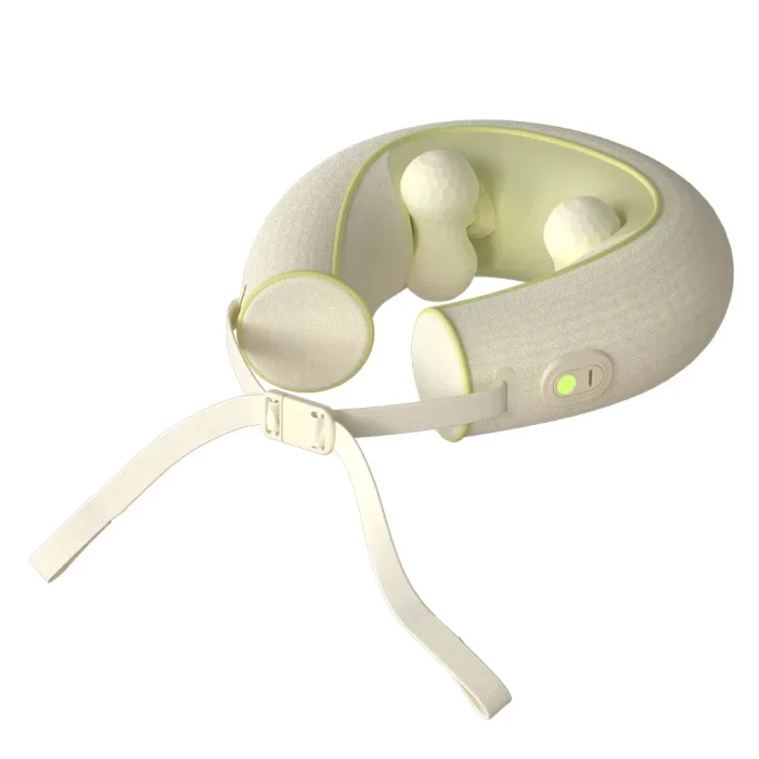 2024 New Design Hot Compress Neck & Shoulder Massage Equipment 5D Rotation Kneading Cervical Massage Pillow Deep Tissue Relax