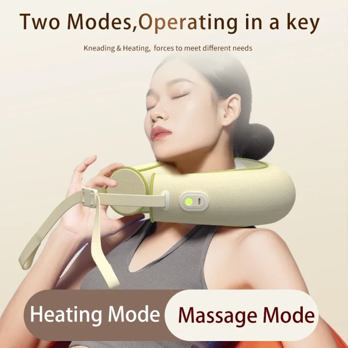 2024 New Design Hot Compress Neck & Shoulder Massage Equipment 5D Rotation Kneading Cervical Massage Pillow Deep Tissue Relax - Image 5