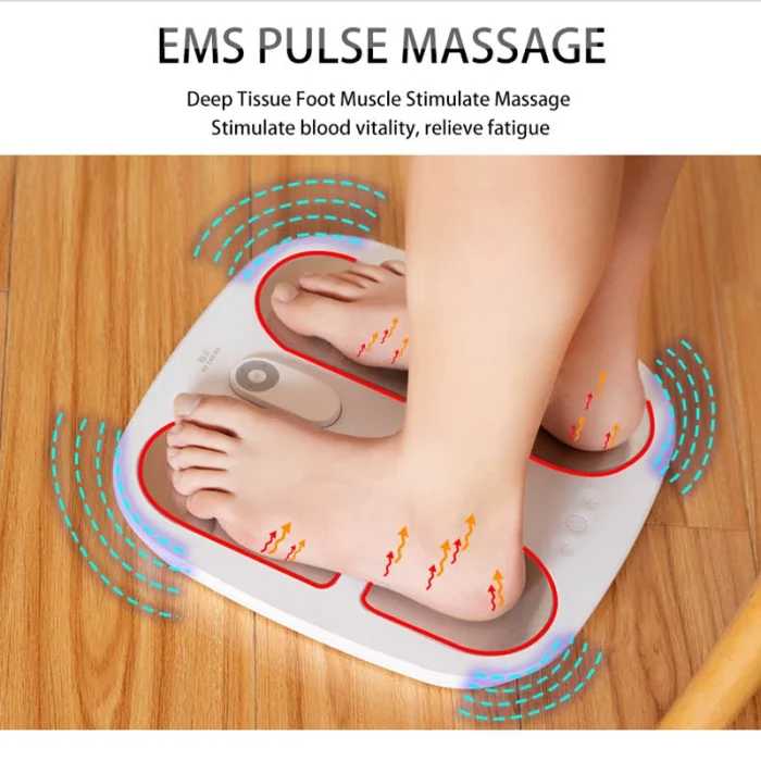 2025 Hot Selling Products TENS Massage Pad Feet Muscle Massage Mat Electric Vibrating EMS Electric Foot Massager - Image 4