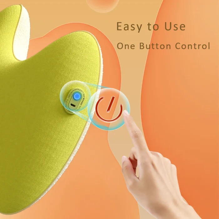 HEZHENG Portable Lumbar Neck Massager Hot Compress Waist Kneading Massage Pillow Effective Low Back Pain Relief Machine - Image 5