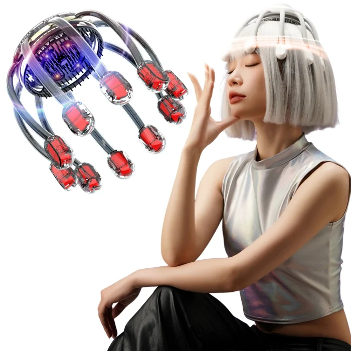 2025 New Arrivals Octopus Electric Head Massager Trending Wellness Products Anti-Hair Loss Scalp Hair Growth Fatigue Relaxation