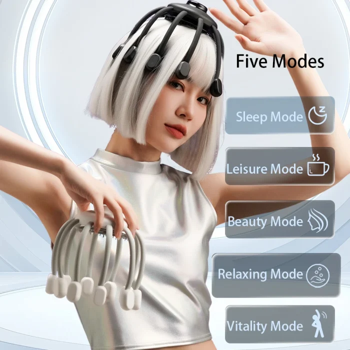 2025 New Arrivals Octopus Electric Head Massager Trending Wellness Products Anti-Hair Loss Scalp Hair Growth Fatigue Relaxation - Image 3