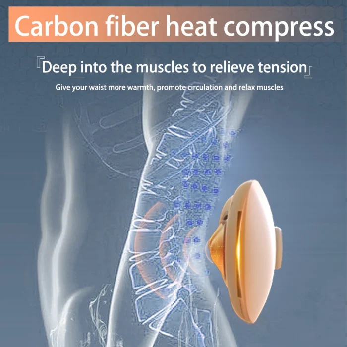 2025 Produits Gagnants lumbar, Belly, Back Massager Portable Electric Heating Pad Waist Massager Belt Heating - Image 2