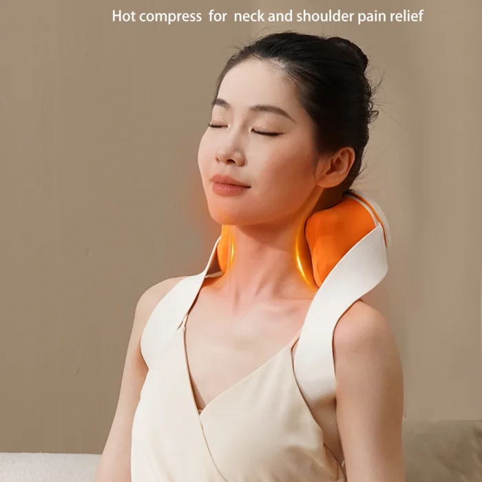 2025 Latest Multifunctional Shiatsu Electric Neck and Shoulder Massager Body Heat Pain Care Product Targeted for Comfort Relax - Image 2