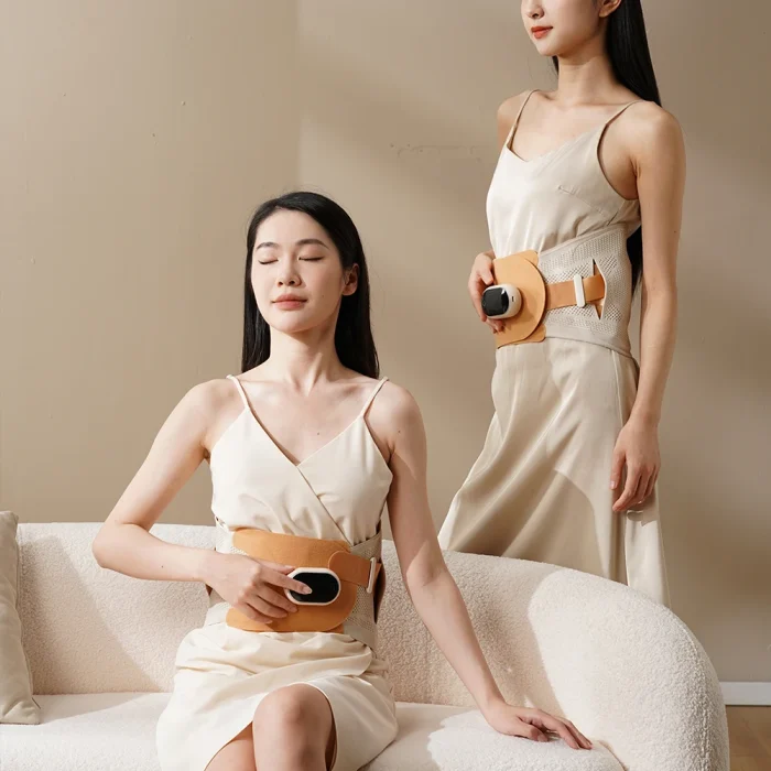 2025 NEW Ideas Electric Medical Back Brace Lumbar Belt Weight Loss Slimming Massage Heated Low Back Massager - Image 2