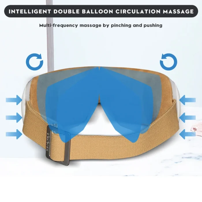 Hot Selling Eye Mask Sleep Air Compression Eye Air Bag Massage Heating Vibration Care Eye Massager with Relaxing Music - Image 3