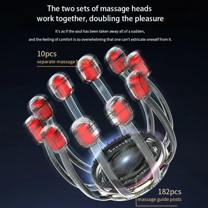 2025 New Arrivals Octopus Electric Head Massager Trending Wellness Products Anti-Hair Loss Scalp Hair Growth Fatigue Relaxation - Image 2