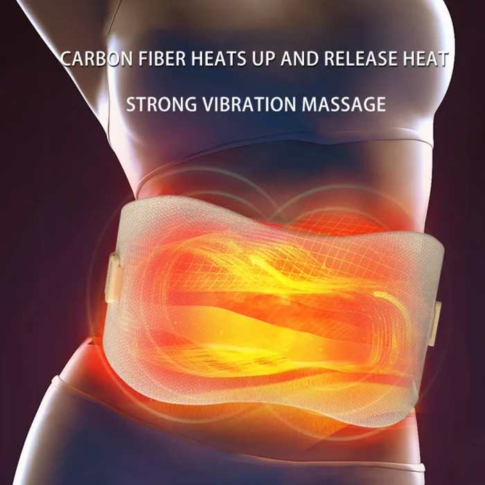 2025 NEW Ideas Electric Medical Back Brace Lumbar Belt Weight Loss Slimming Massage Heated Low Back Massager - Image 3