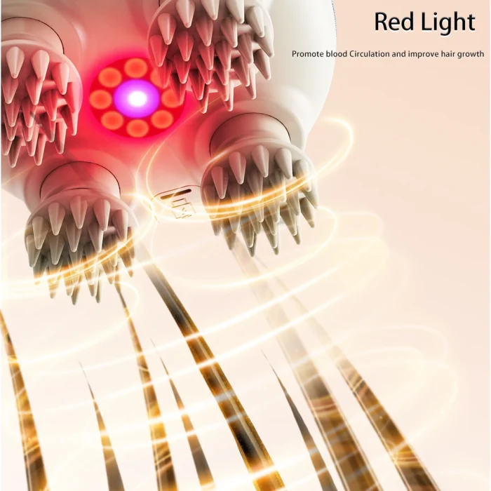 New Trends Products 2025 Head Scalp Massage Device Japanese Head Spa IPX7 Waterproof Scalp Head Massager With Red Light - Image 3