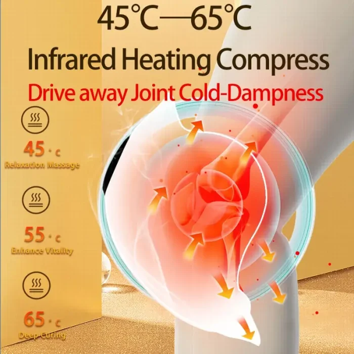 HEZHEGN New Electric Knee Massage Machine With Air Compress,Heating,Vibration,Pulse for Joint Pain Relief Physical Therapy - Image 4
