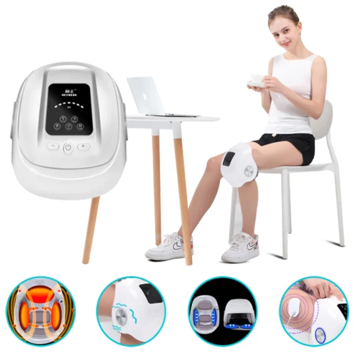 HEZHEGN New Electric Knee Massage Machine With Air Compress,Heating,Vibration,Pulse for Joint Pain Relief Physical Therapy